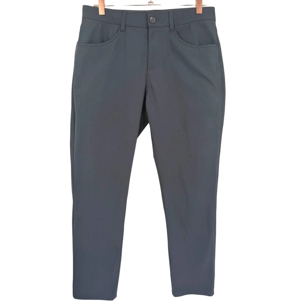 Vuori Men's Meta Pants Athletic Slim Fit 5 Pocket Performance Gray V430 Size 30
